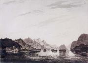 unknow artist In Dusky Bay,New Zealand March 1773 painting